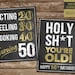 50th Birthday Sign Pack, 50th Birthday Party PRINTABLE Signs, Cheers to ...