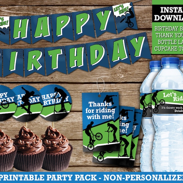 Scooter Cupcake Topper Etsy