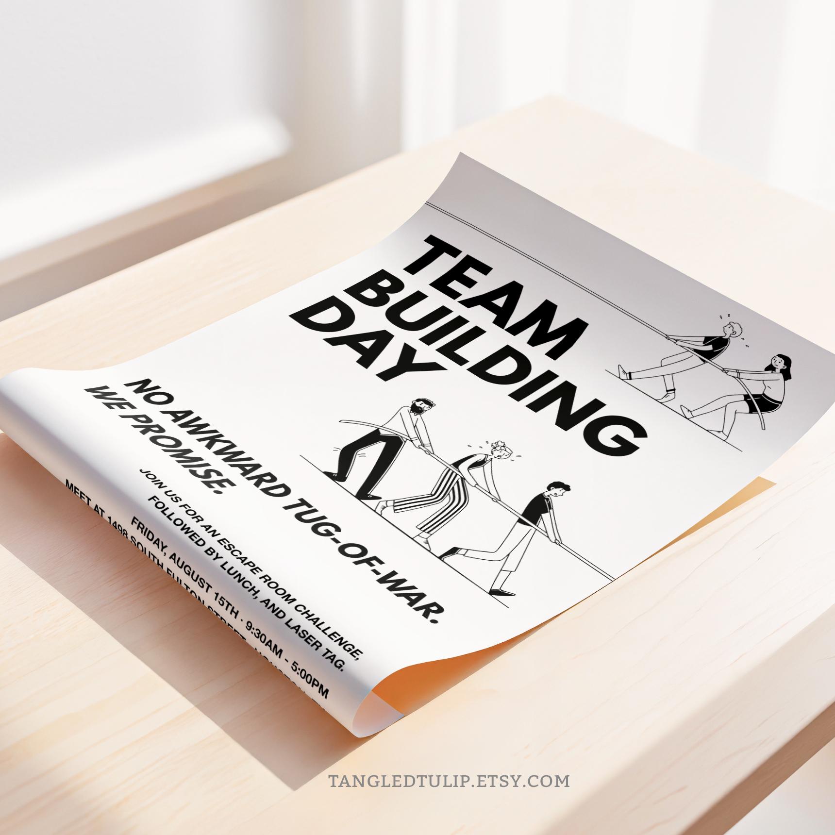 Company Team Building Invitation Funny Staff Team Building Day Event company-team-building-invitation-funny-staff-team-building-day-event