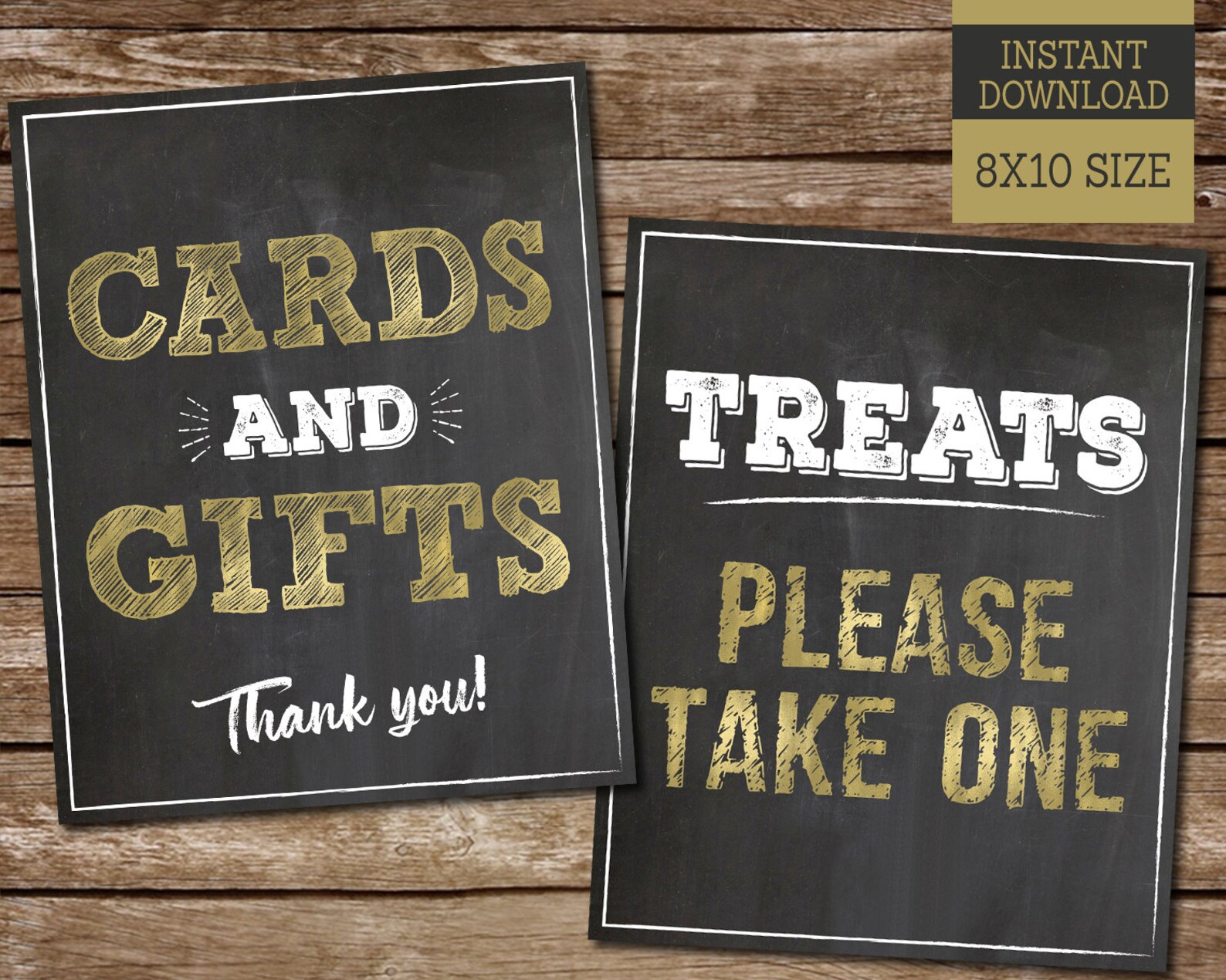 Food and Drinks Signs Cards and Gifts Sign PRINTABLE | Etsy