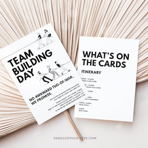 Editable Team Building Invitation, Company Team Building Day Invite, Funny Team Building Invite Template, Staff Team Building TEA1