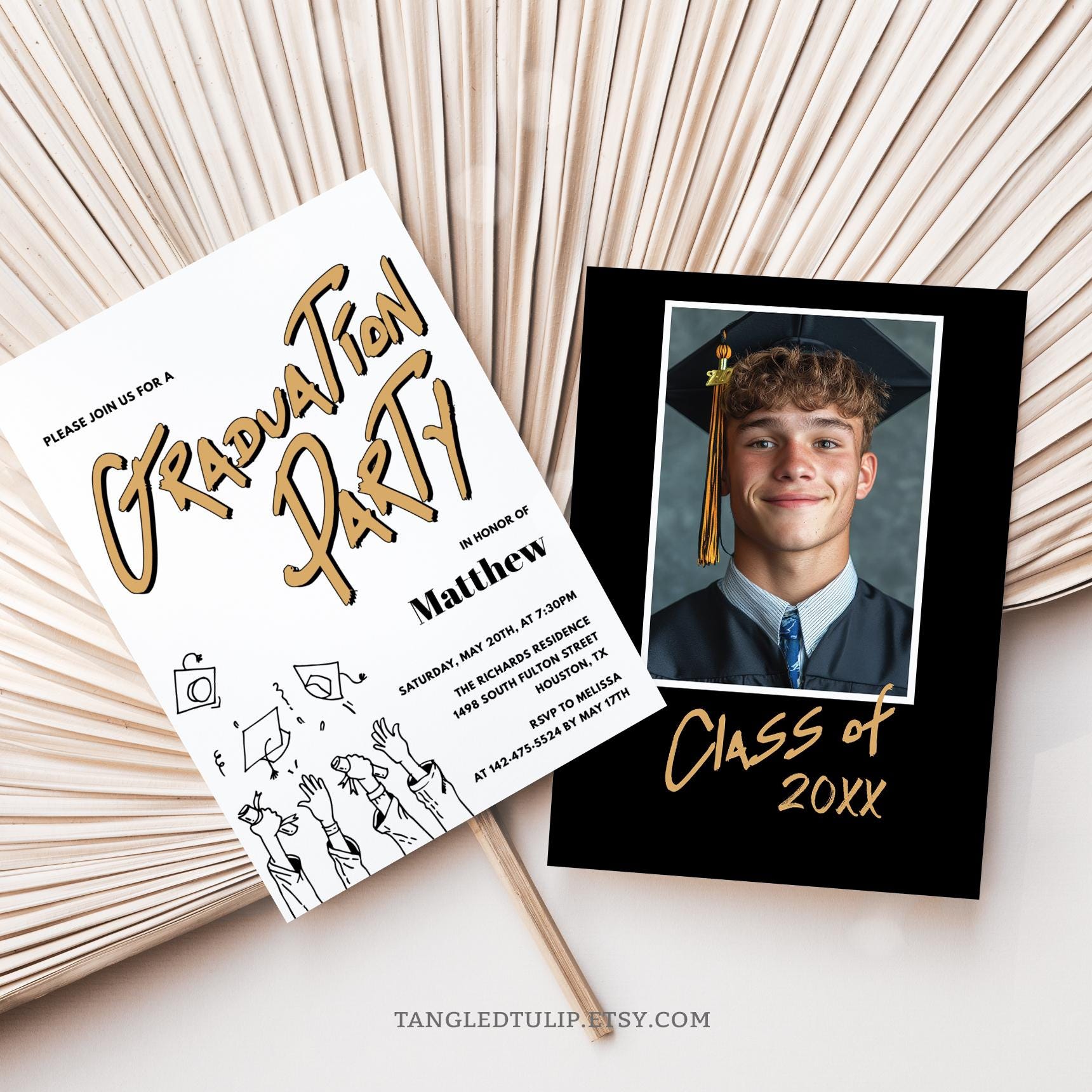 Graduation Invitation | Graffiti Comic Style Photo Graduation Party ...