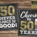 50th Birthday Sign Pack, 50th Birthday PRINTABLE Signs, Cheers to 50 ...