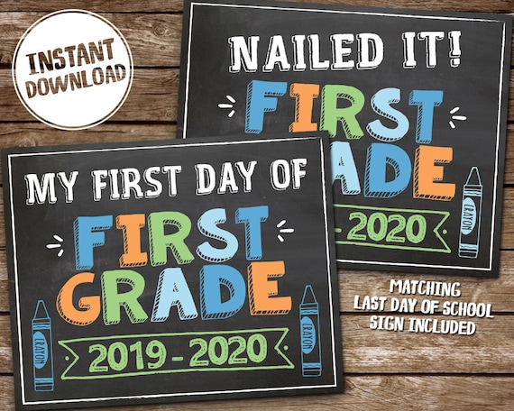 It is a photo of First Day of 1st Grade Printable Sign inside 11th grade It's just a picture of First Day of 1st Grade Printable Sign inside 11th grade