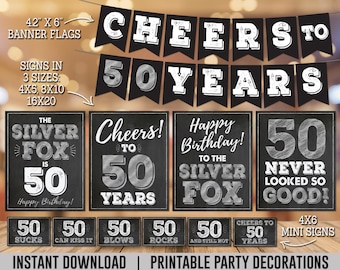 50th Birthday Party Decorations - Etsy