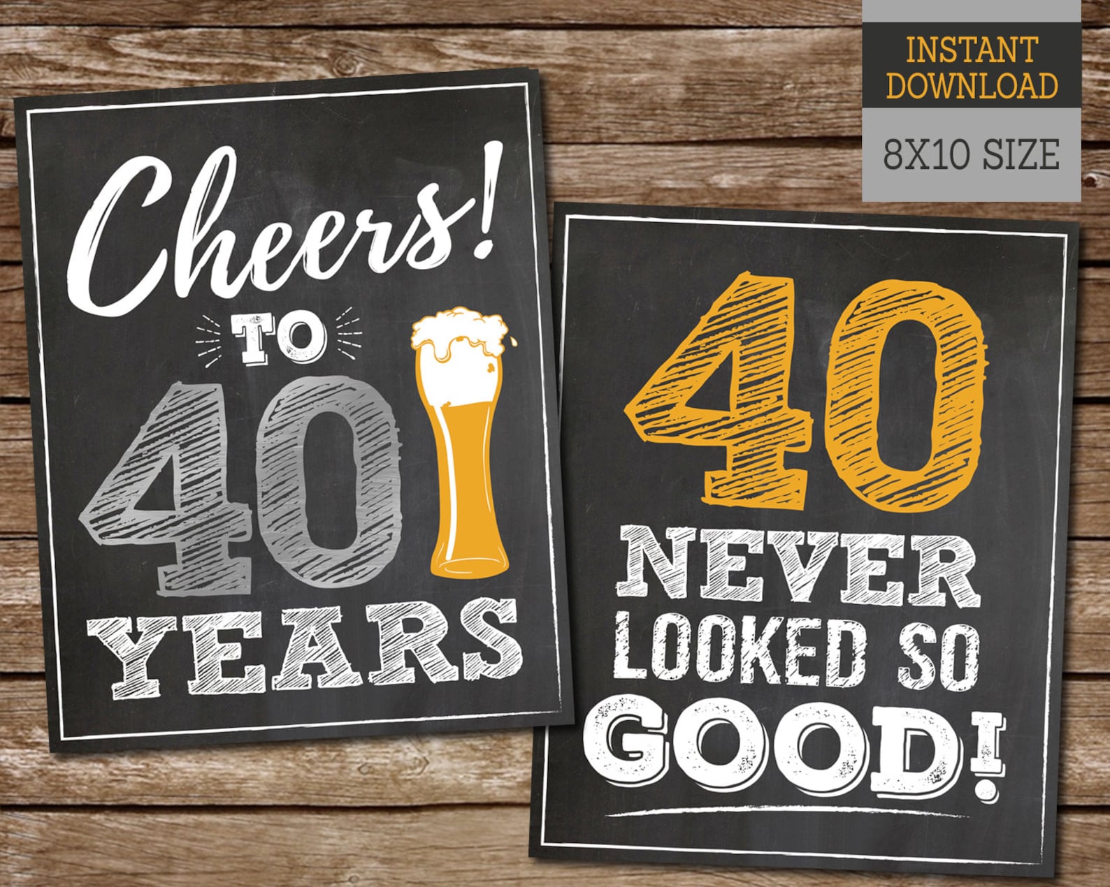 40th-birthday-sign-pack-40th-birthday-printable-signs-cheers-etsy