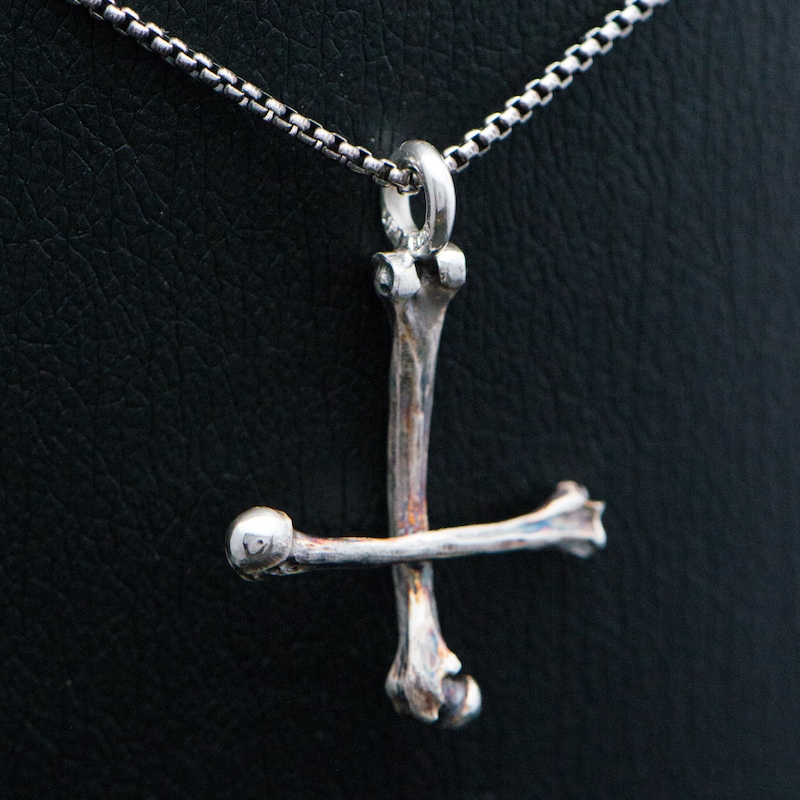 Upside down cross necklace etsy