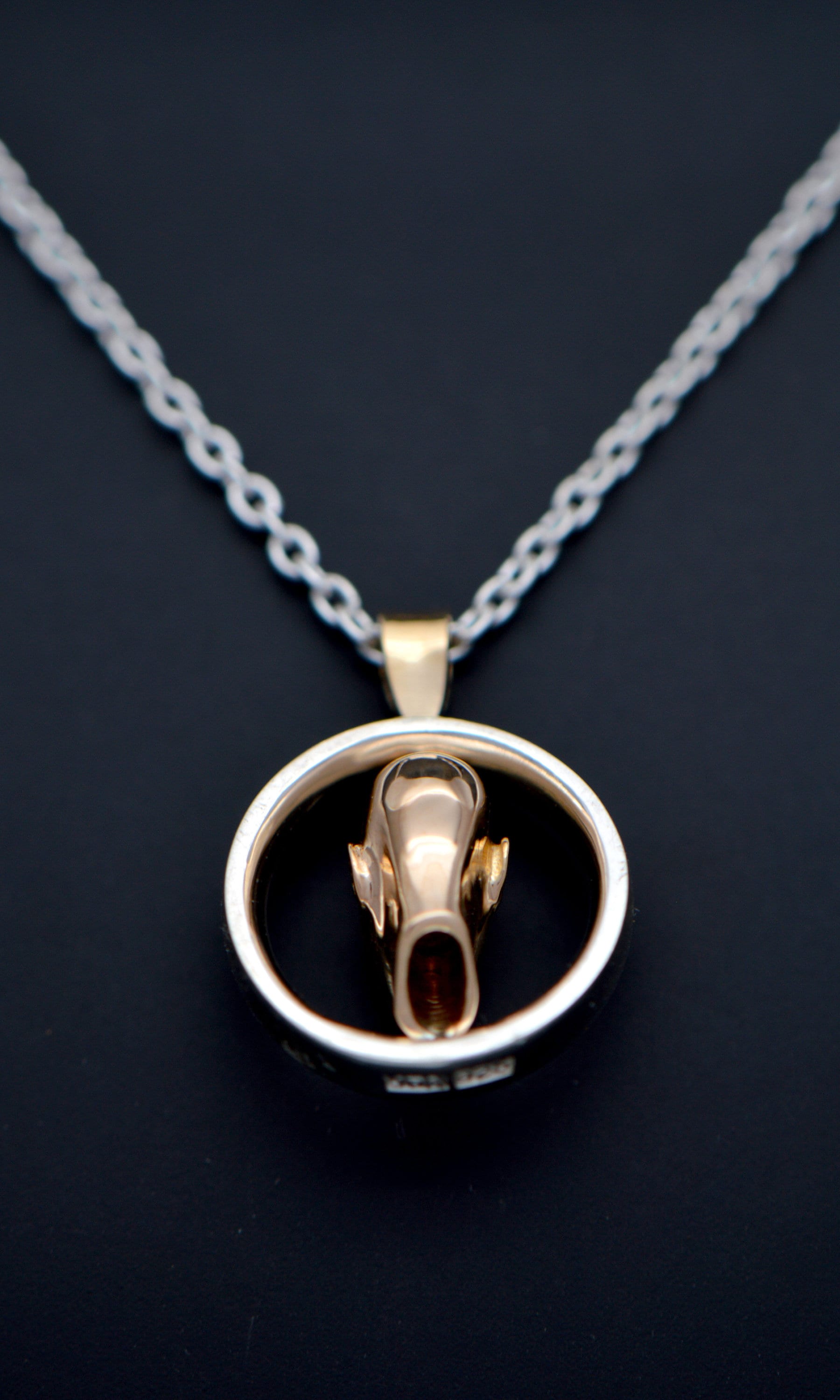 Statuesque Petite Pendant. Gold Statue. Moving Jewelry. Alive Etsy