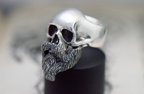Skull beard best sale rings