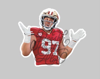 Nick Bosa Waterproof Sticker - San Francisco 49ers