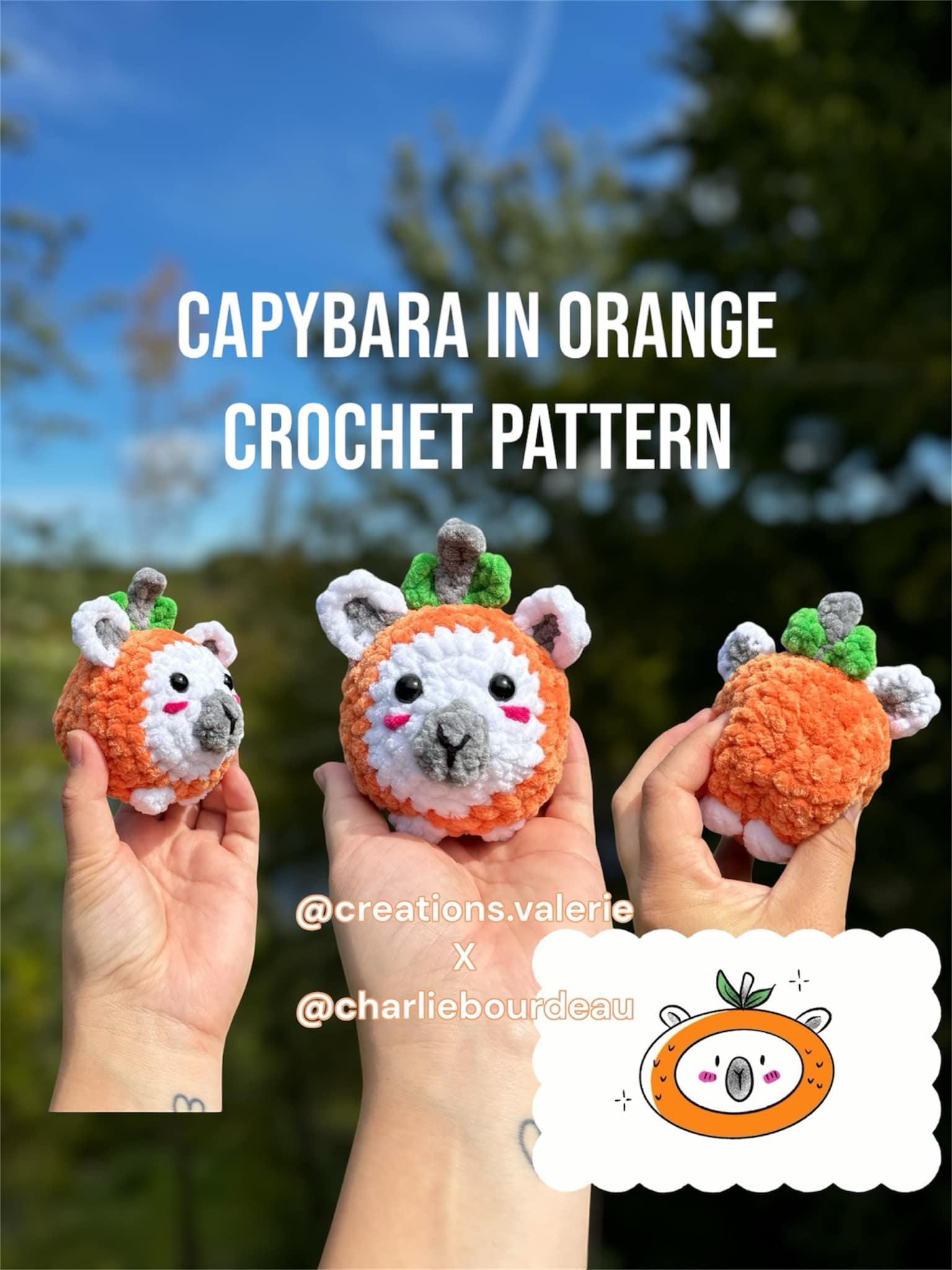 37 Capybara Crochet Patterns for Cute Amigurumi, Plushies, and Giftable Makes 36 Capybara in orange crochet