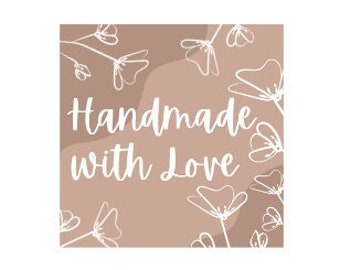 Handmade with Love - Digital image - Design for printing - Handmade Labels - Print your Label