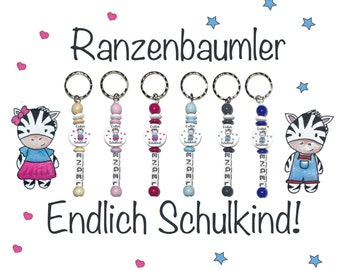 Bags Pendant / Ranzenbaumler - Finally schoolchild different colors