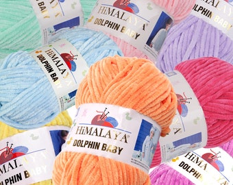 Chenille Yarn - Himalaya Dolphin BABY (100g/120 m)