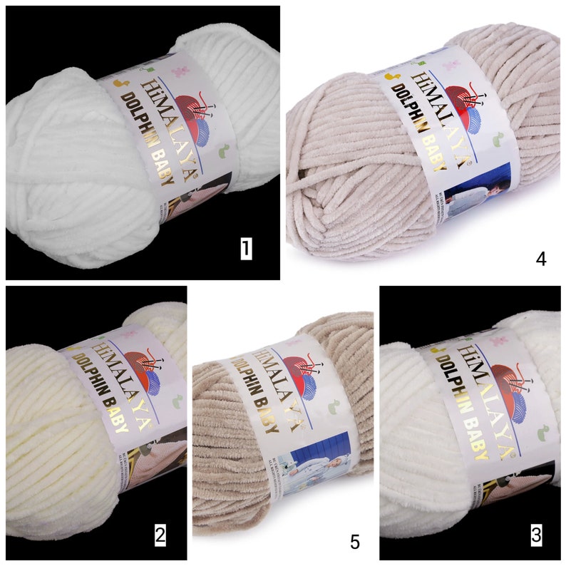 Chenille Yarn Himalaya Dolphin BABY 100g/120 m image 2