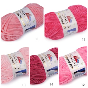 Chenille Yarn Himalaya Dolphin BABY 100g/120 m image 4