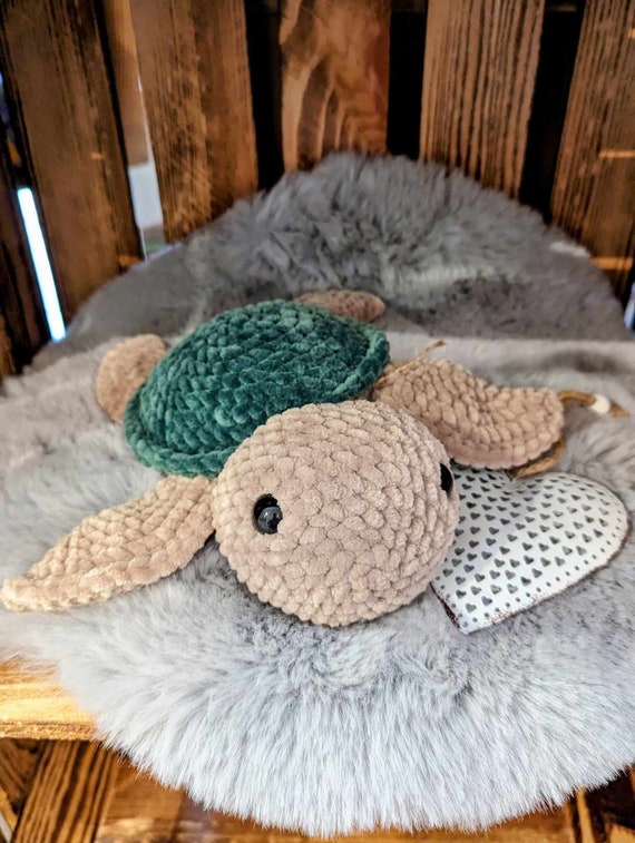 Tortue Schildi Fil chenille Crochet Peluche Choix de couleurs Cadeaux  Crochet Peluche Compagnon Créature marine Enfants -  France