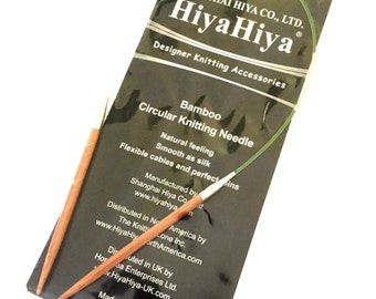 HiyaHiya Bamboo Fixed Circular Knitting Needles 16in/40cm x 4mm