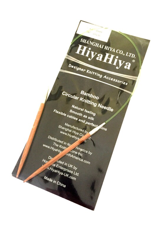 Hiyahiya Bamboo Fixed Circular Knitting Needles 16in/40cm X Etsy