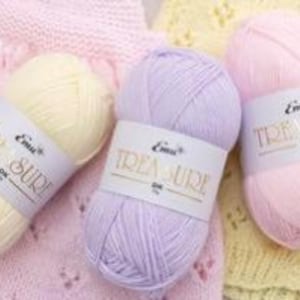 Emu Treasure DK, Baby Wool Yarn, 50g, Knitting, Crochet