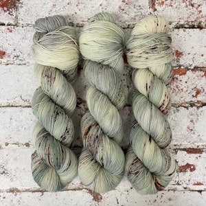 Hand Dyed Superwash Merino Nylon Titanium Sock Yarn, 100g/3.5oz, A Brave Man