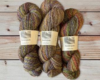 Studio Donegal, Homespun, Multicolour, Donegal Yarn, Aran, Worsted, 100g/3.5oz, Irish Yarn Wool