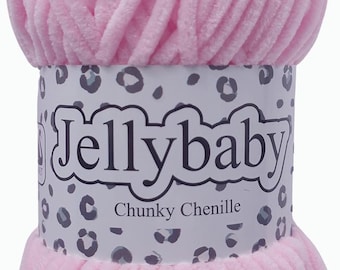 Cygnet Jellybaby Chenille Chunky Yarn, weiches flauschiges Babygarn
