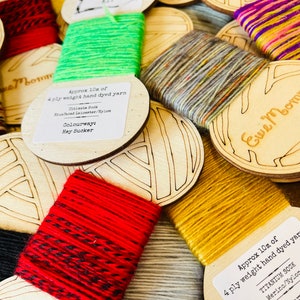 Reinvention Mending Kits, Handdyed Titanium Sock Yarn, 10m