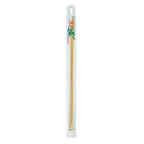 Prym Single Point Straight Bamboo Knitting Needles, 3.0mm-10mm, 33cm