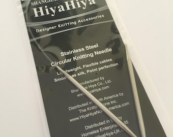 HiyaHiya Steel Fixed Circular Knitting Needles 16in/40cm x 4mm