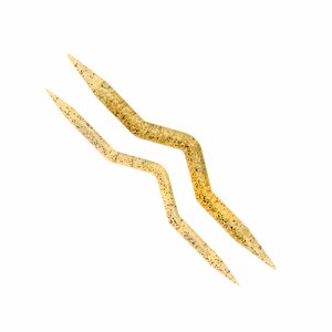 Addi Cable Needles, Chunky, Champagne Glitter, Knitting, Set of 2