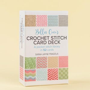 Baraja de cartas tejida a crochet de Bella Coco: regalo de crochet para estudiantes visuales