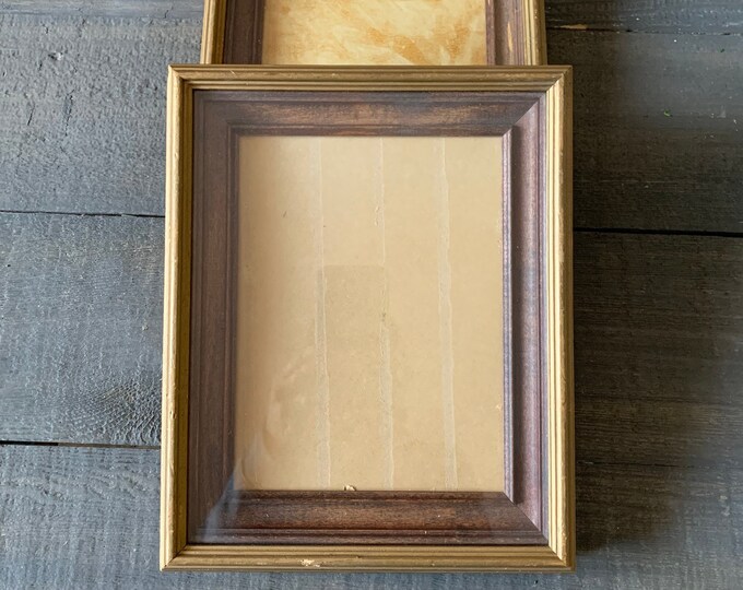 Shadow Box Frame 6 X 8 Frame Wood Vintage Frame Empty Frame Etsy