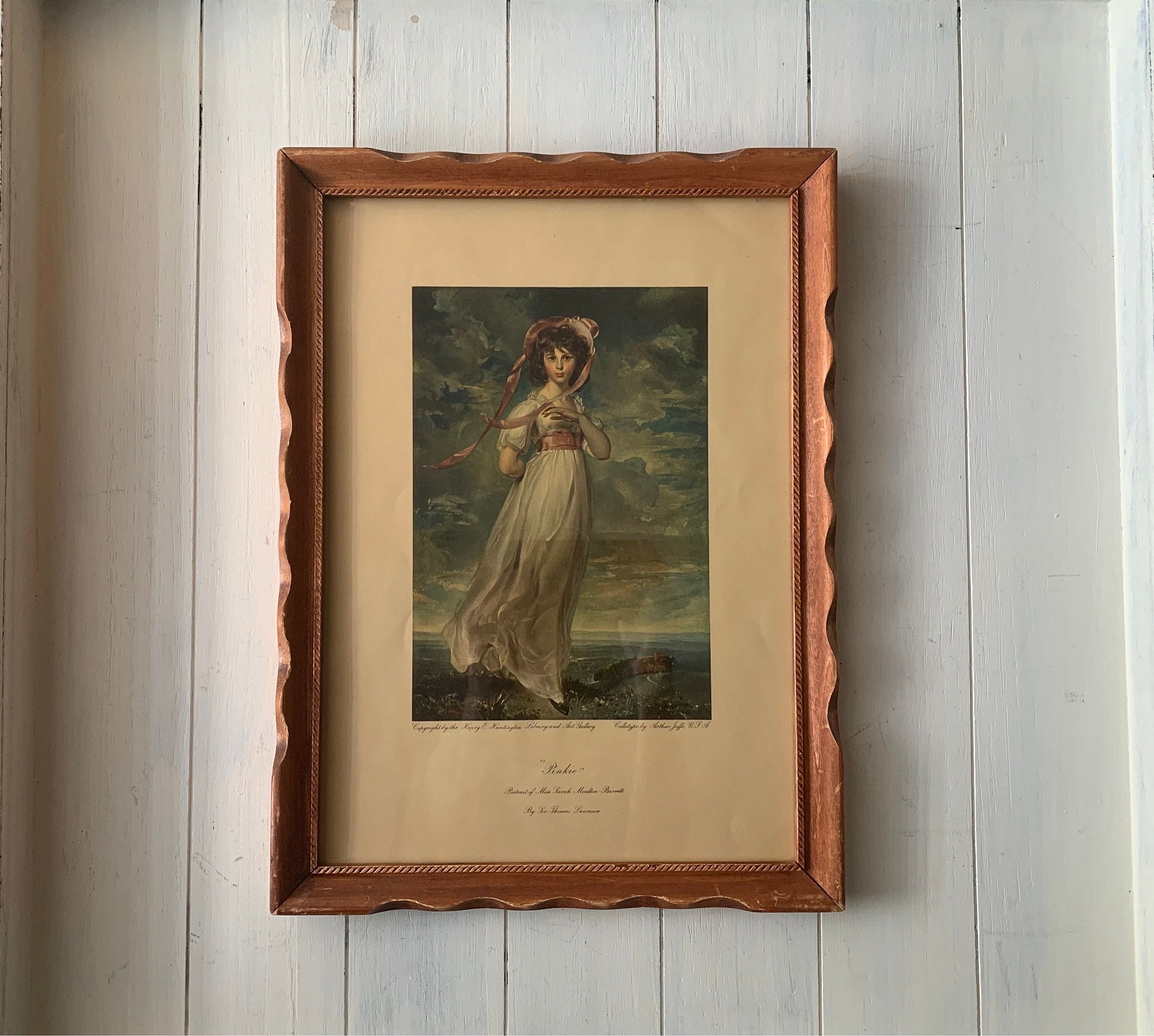 Pinkie by Sir Thomas Lawrence, Vintage Framed Print, , Decor ...