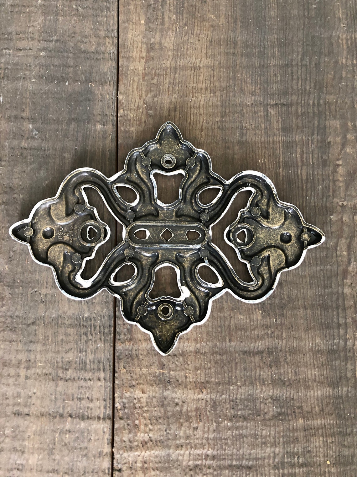 Cajón del gabinete decorativo tirar placas traseras cuadradas | Etsy