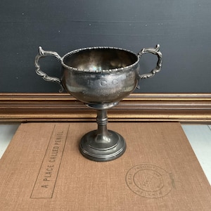 Antique Trophy Cup, BCC single Scull 1906, Vintage silver Trophy