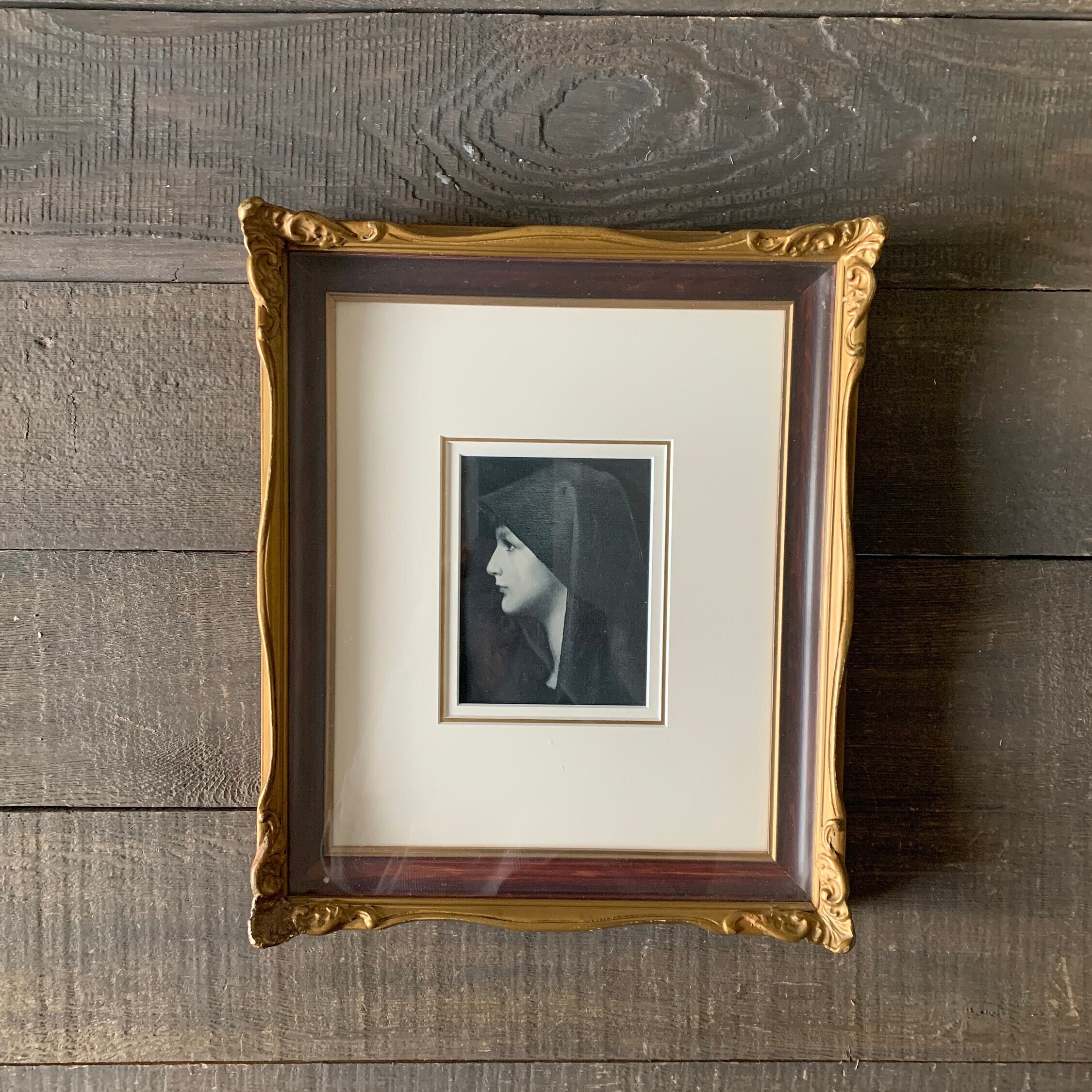 Framed Art, Vintage Art, Gallery Wall Decor, Vintage Shadowbox Wood ...