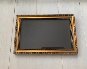 2 Sizes of Vintage Gold and Black Frames, 4.25 x7 or 5.5 x 9.5 Rectangular Frames