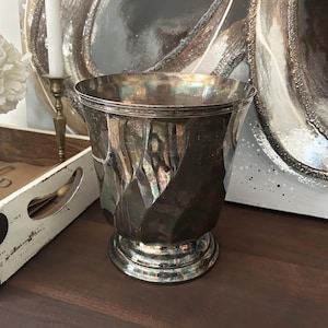French Silver Plated Torsades Wine and Champagne Cooler by Christofle