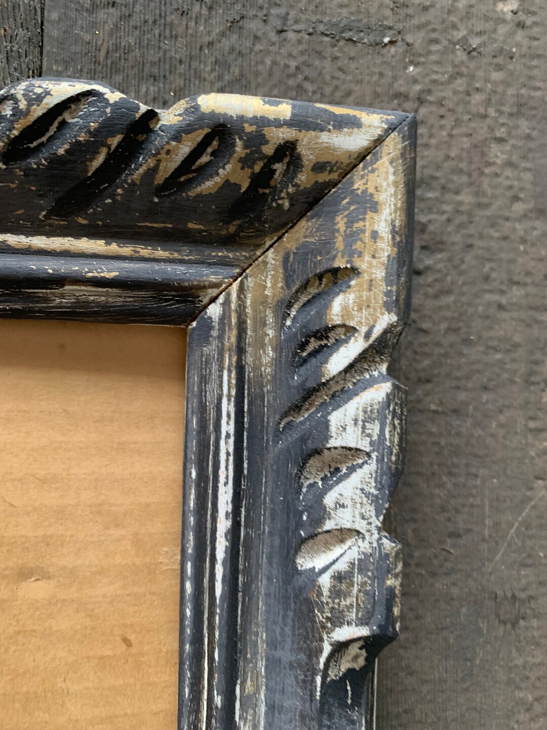 Vintage Empty Painted Distressed Frame Rustic Farmhouse 11 X 14 - Etsy