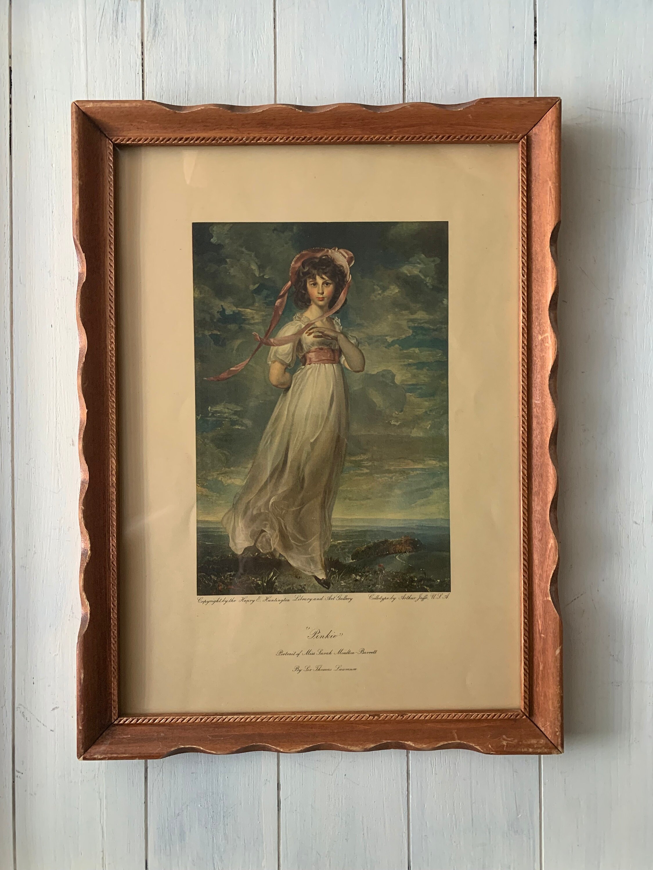 Pinkie by Sir Thomas Lawrence, Vintage Framed Print, , Decor ...