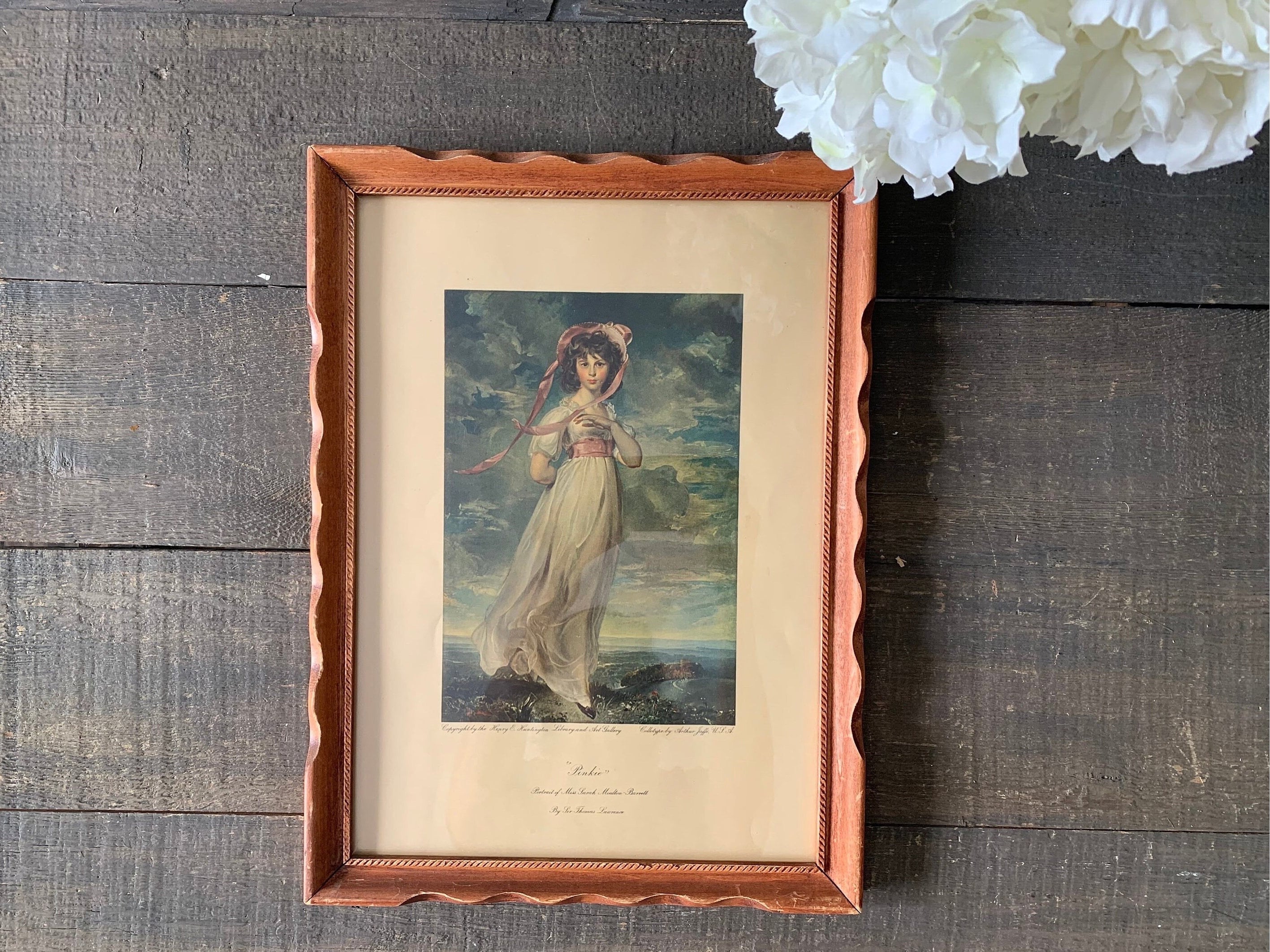 Pinkie by Sir Thomas Lawrence, Vintage Framed Print, , Decor ...