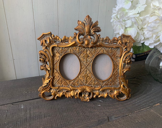 Vintage Double Ornate Frame Gold Frame Empty Frame - NO GLASS - Etsy