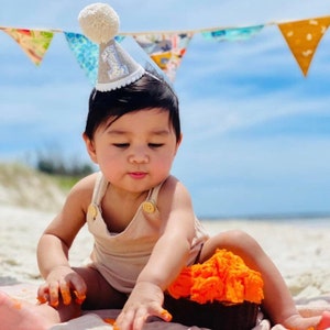 Beige Felt Birthday Party Hat Party Hat 