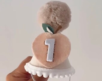 One sweet peach first birthday, sweet felt Birthday Party Hat | First Birthday Hat | Birthday Hat | Peach Hat