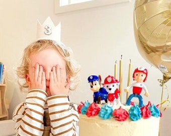 Beige, white and gold felt Crown | Birthday Crown |  Child Headband | Crown Headband | First Birthday Crown | Cake Smash Crown