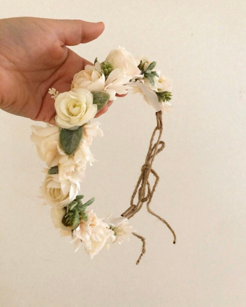 Full Flower Crown Toddler Flower Crown Baby Flower Crown Etsy