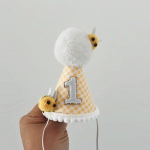 Bee felt Birthday Party Hat | Party Hat | First Birthday Hat | Birthday Hat