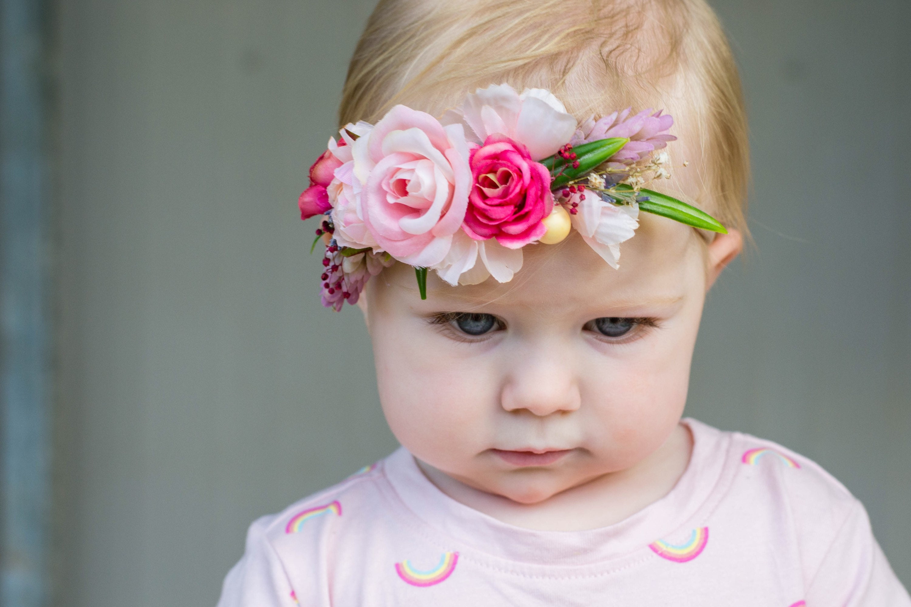 Flower Headband Girls Flower Crown Baby Flower Crown Baby Flower