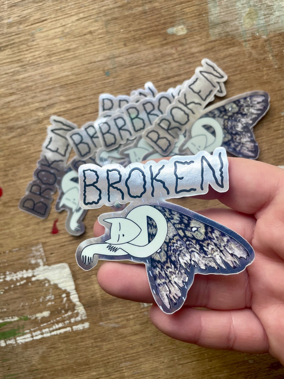 Sticker - Broken - Etsy